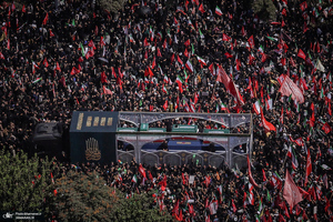 تصاویر هوایی از مراسم تشییع پیکر مطهر رهبر شهید انقلاب در تهران