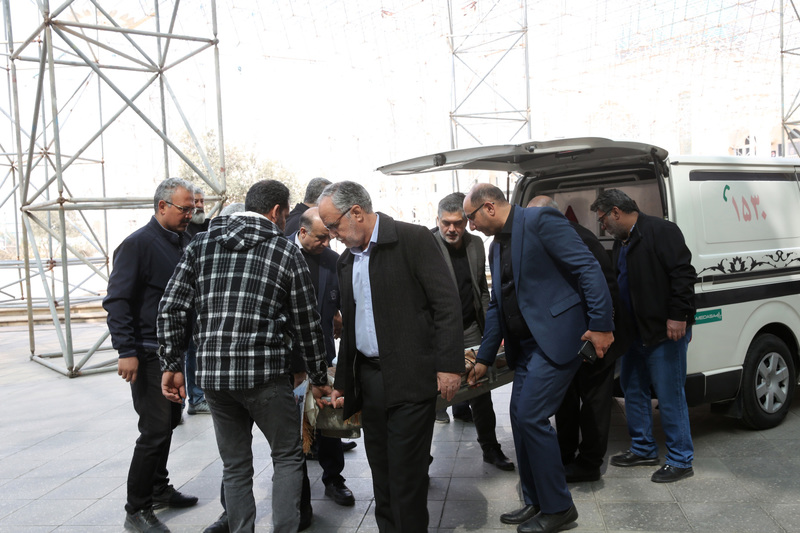 مراسم تشییع حجت الاسلام حاج شیخ مصطفی قنبرپور در حرم امام خمینی (س)