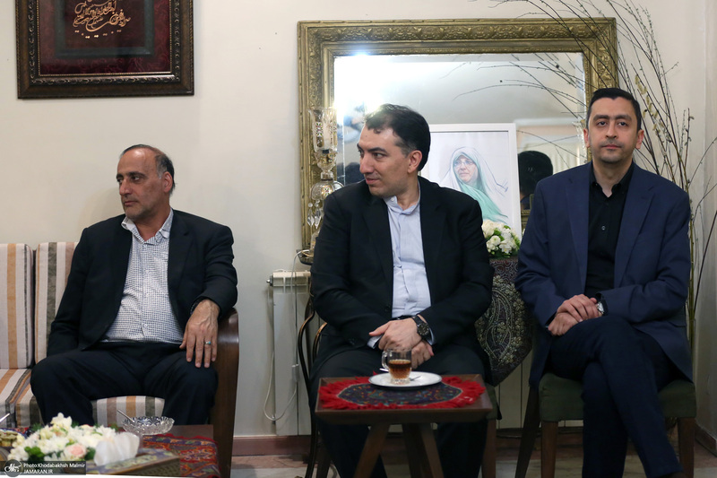 حضور سید حسن خمینی در منزل مرحوم زهرا شجاعی
