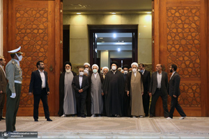 تجدید میثاق رئیس قوه قضائیه و مسئولان عالی قضایی با آرمان‌های حضرت امام خمینی (س)