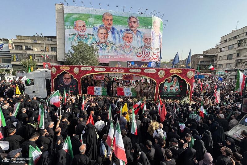 مراسم تشییع شهدای جنگ تحمیلی رژیم صهیونیستی در تهران-4