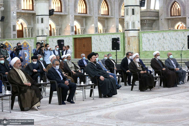 تجدید میثاق رئیس قوه قضائیه و مسئولان عالی قضایی با آرمان‌های حضرت امام خمینی (س)