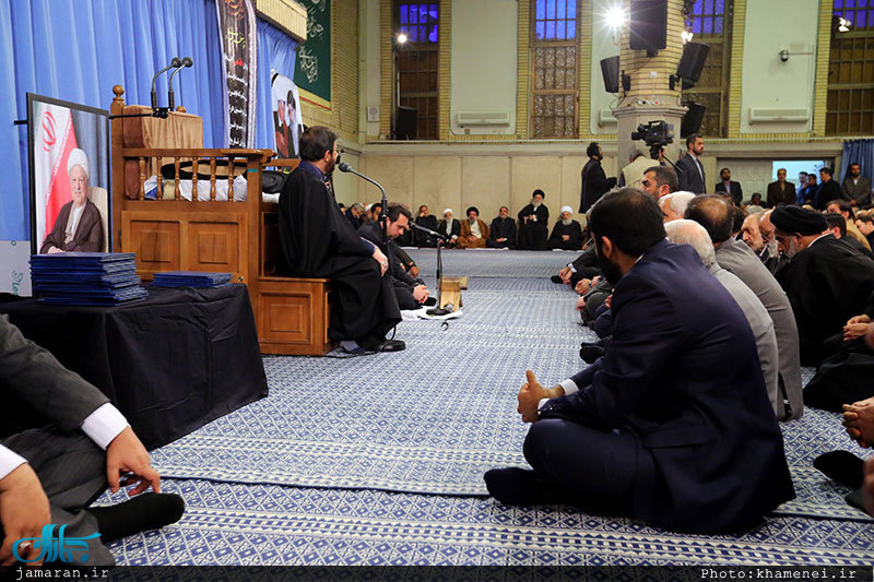 مراسم ترحیم آیت الله هاشمی رفسنجانی در حسینیه امام خمینی(ره)