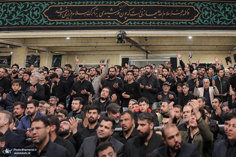 مراسم عزاداری شب شهادت حضرت زهرا (س) در حسینیه امام خمینی(ره)