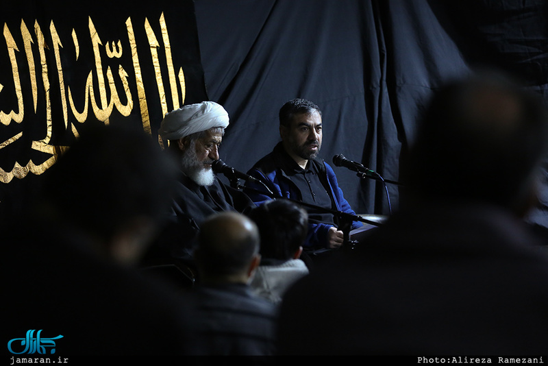مراسم عزاداری شب بیست و هشتم صفر در محضر استاد امجد