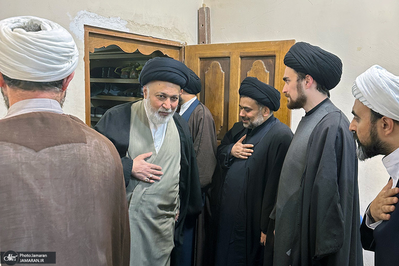 مراسم بزرگداشت آیت الله موسوی بجنوردی (ره) در بیت امام خمینی (س) در نجف اشرف