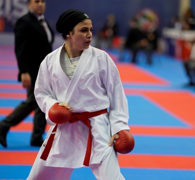 سارا بهمنیار  مدال برنز کاراته جهان را کسب کرد