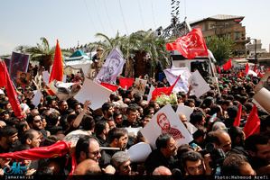 وداع باشکوه مردم تهران با شهید محسن حججی
