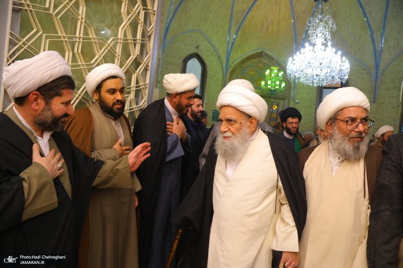 مراسم سومین سالگرد ارتحال آیت الله العظمی علوی گرگانی (ره) در مسجد اعظم قم‎