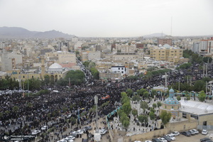 تشییع باشکوه پیکر رئیس جمهوری و یارانش در قم - 2