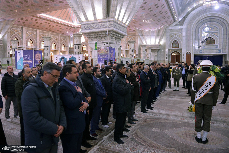 تجدید میثاق مدیران و معاونین شرکت آب و فاضلاب تهران با آرمان حضرت امام خمینی (س)