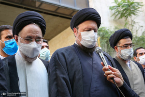 مراسم تشییع پیکر حجت الاسلام و المسلمین سید محمود دعایی از موسسه اطلاعات