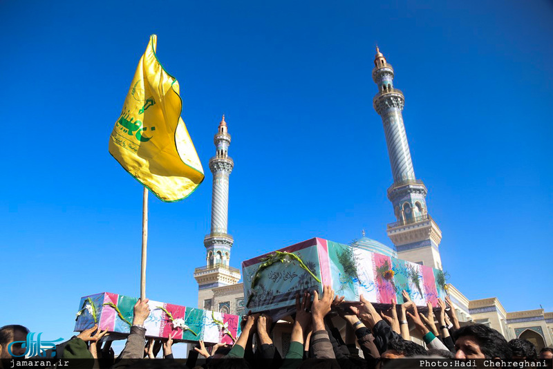  تشييع پیکر مطهر شش شهید گمنام در قم