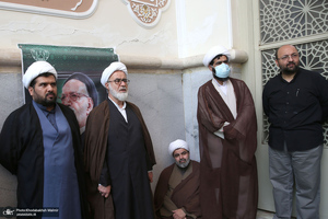 خاکسپاری پیکر حجت الاسلام و المسلمین سید محمود دعایی در حرم امام خمینی (س)