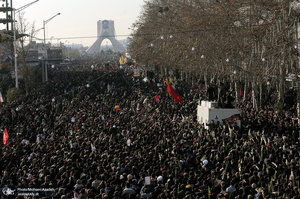 حضور میلیون ها تهرانی در تشییع پیکر مطهر سردار قاسم سلیمانی - 11