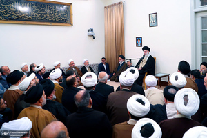 دیدار دست‌اندرکاران برگزاری همایش بین‌المللی تفسیر تسنیم با رهبر معظم انقلاب