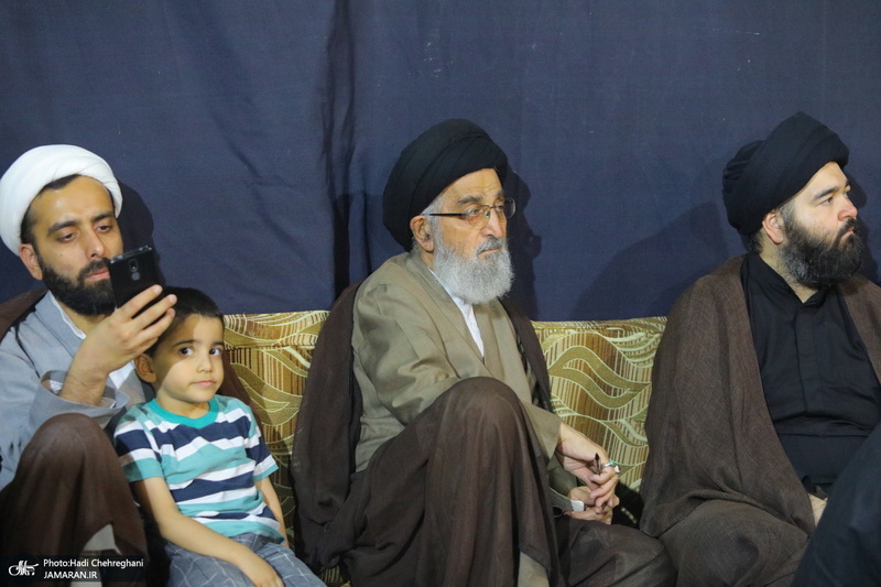 مراسم عزاداری دهه اول ماه صفر در بیت آیت الله شاه آبادی در قم‎