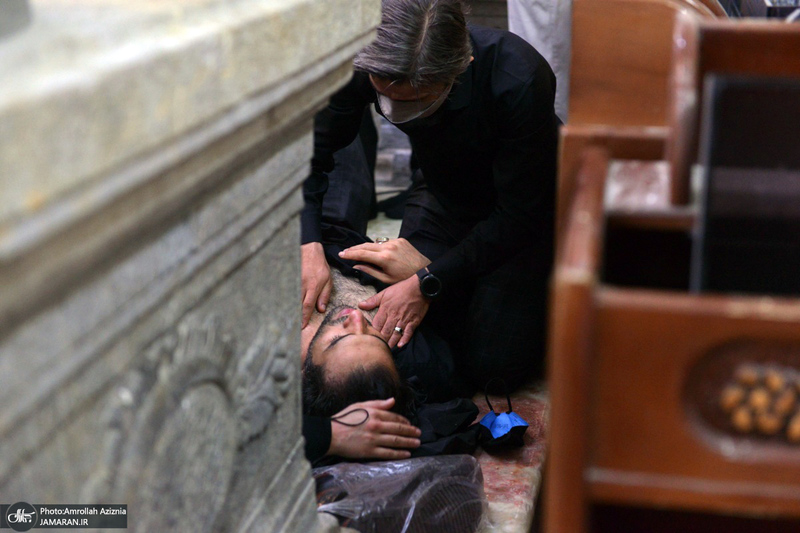 مراسم خاکسپاری حجت الاسلام و المسلمین محتشمی پور(ره) در حرم شاه عبدالعظیم الحسنی(ع)