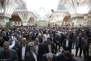 مراسم تجدیدمیثاق دانشگاهیان با آرمان‌های امام خمینی (س)