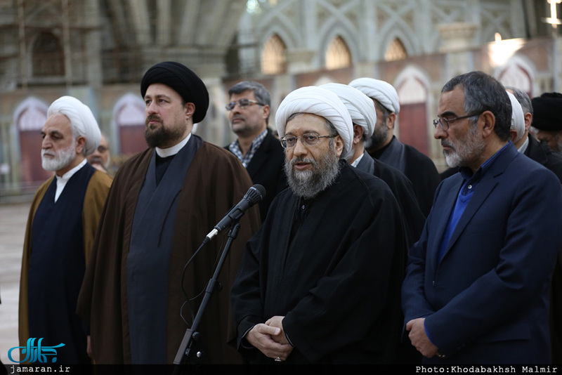 تجدید میثاق رئیس قوه قضائیه و مسئولان عالی قضایی با آرمان‌های امام خمینی(س) 