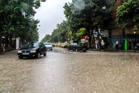 بارش شدیدباران درالبرز آبگرفتگی معابردر کرج آسیب جزئی به چندروستای طالقان