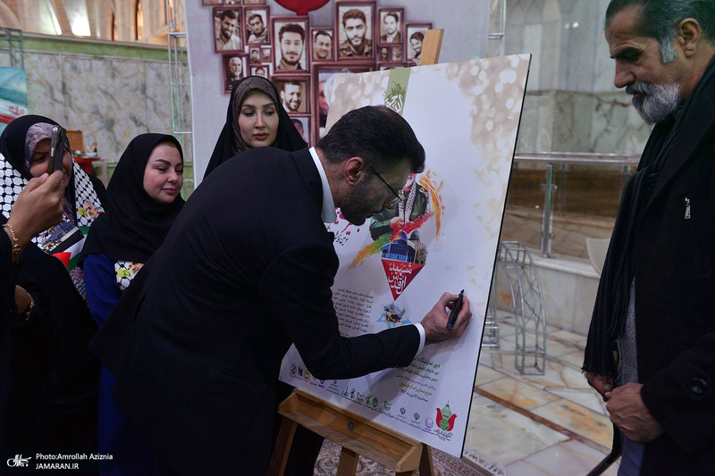 اجتماع بزرگ کارگران به مناسبت سالگرد شهادت حاج قاسم سلیمانی در حرم امام خمینی (س)