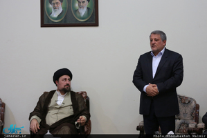 دیدار اعضای شورای اسلامی شهر تهران با سید حسن خمینی 