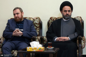 دیدار شهردار و اعضای شورای شهر تهران با سید حسن خمینی