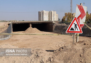 پیشرفت 64 درصدی تقاطع غیرهم‌سطح خواجو بندرعباس