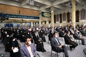 دیدار جمعی از دانشجویان با رهبر معظم انقلاب