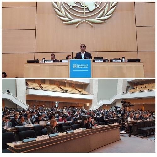 روز پرکار وزیر بهداشت در حاشیه هفتادمین مجمع جهانی بهداشت در ژنو