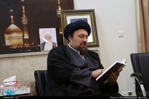 دیدار جمعی از اعضای مجلس علمای شیعه اروپاه با سید حسن خمینی 