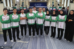 دیدار قهرمانان و مدال‌آوران ورزشی و المپیادهای علمی جهانی با رهبر معظم انقلاب