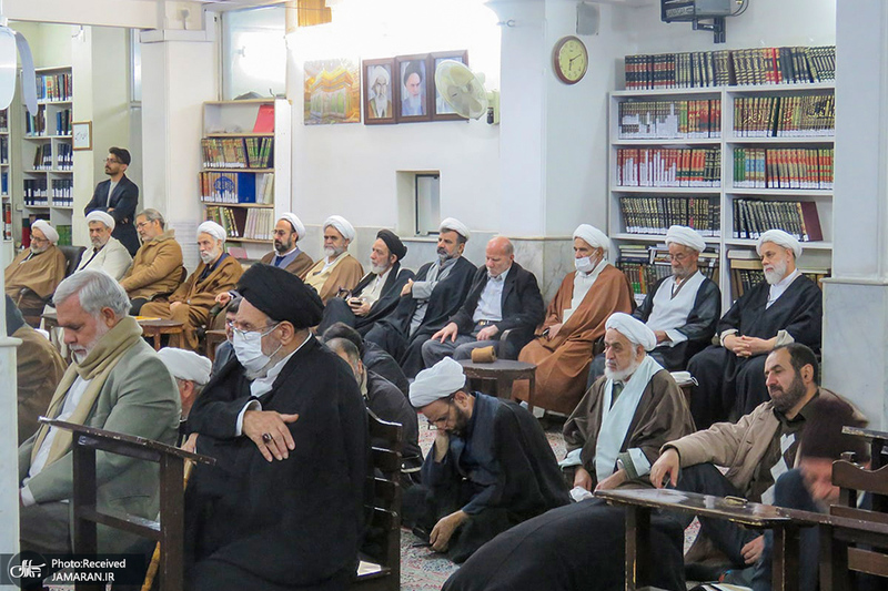 مراسم عزاداری شهادت حضرت فاطمه زهرا (س) در دفتر آیت الله العظمی صانعی  (ره)