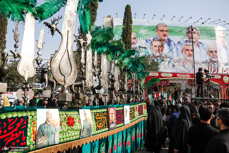 مراسم تشییع شهدای جنگ تحمیلی رژیم صهیونیستی در تهران-7