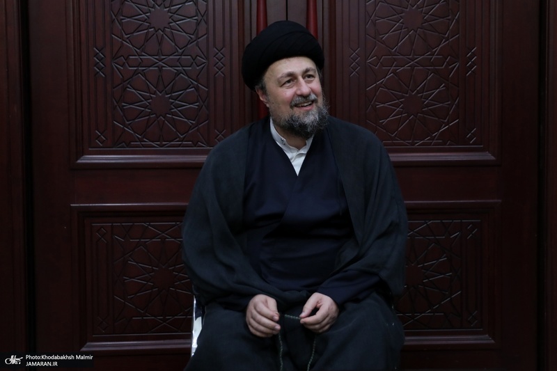 دیدار آیت‌ الله سید حسن خمینی با خانواده‌های معظم شهدا