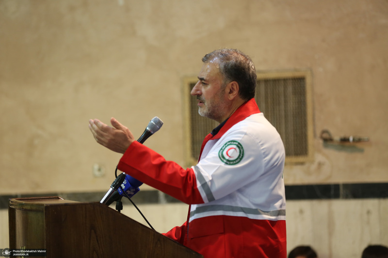 تجدیدمیثاق اعضای سازمان جوانان جمعیت هلال احمر با آرمان‌های امام خمینی(س)؛