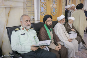 مراسم بزرگداشت آیت‌الله العظمی فیاض در حرم مطهر حضرت معصومه (س)