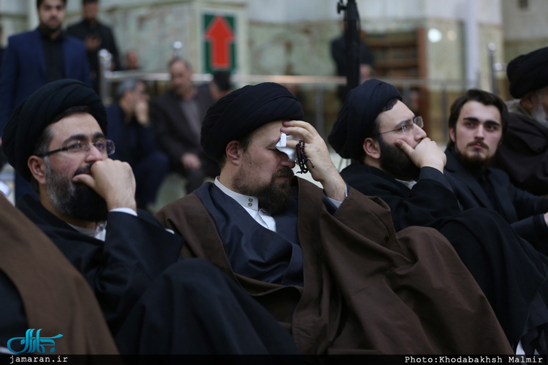 مراسم عزاداری شب شهادت حضرت زهرا(س) در حرم امام خمینی (س)