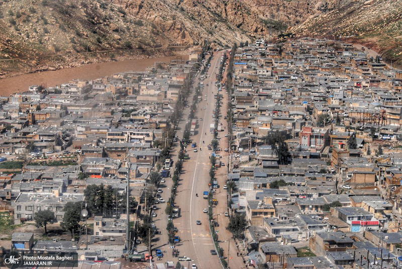 تصاویر هوایی از پلدختر بعد از سیل 