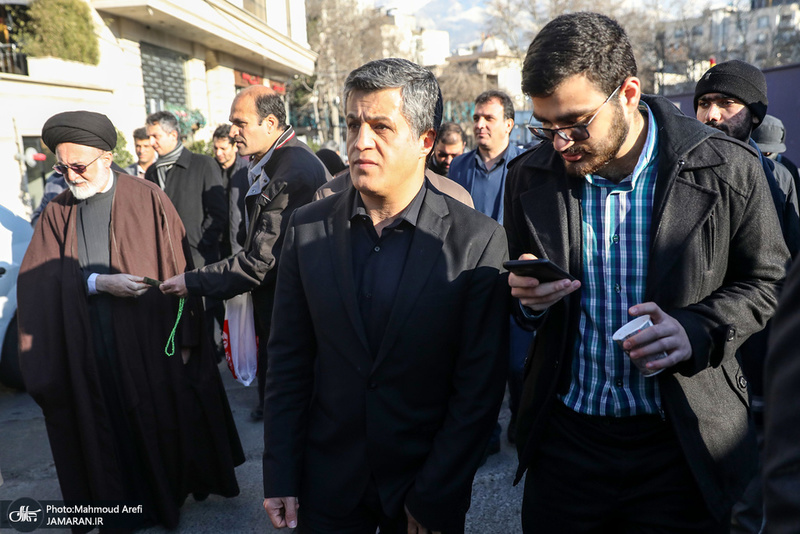 مراسم تشییع آیت الله سید هاشم رسولی محلاتی(ره) در تهران