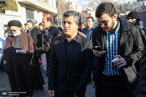 مراسم تشییع آیت الله سید هاشم رسولی محلاتی(ره) در تهران