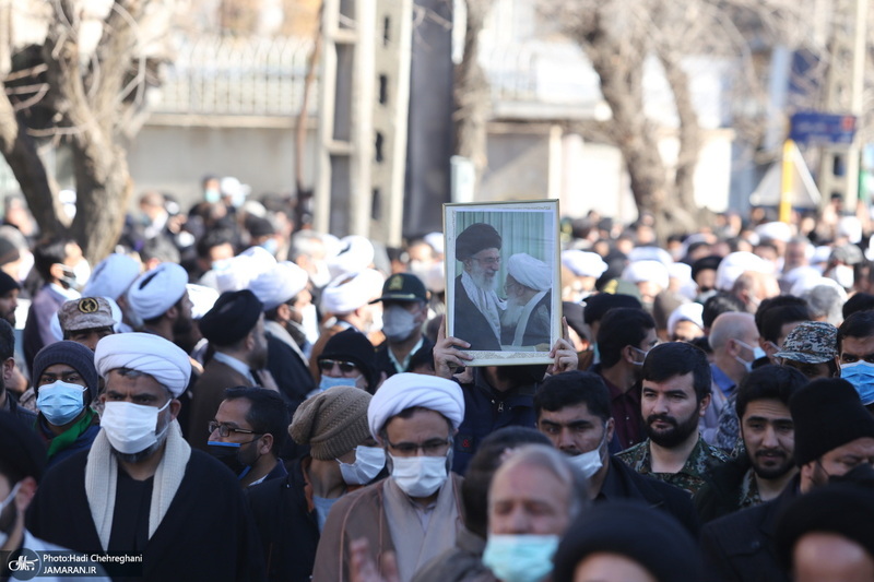 مراسم تشییع آیت الله العظمی صافی گلپایگانی (ره) در قم -1
