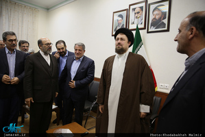دیدار اعضای هیات رییسه و مدیران استانی دانشگاه آزاد اسلامی با سید حسن خمینی