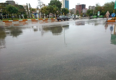 بارش باران بر زمین های تشنه اردبیل   هوا سردتر می شود