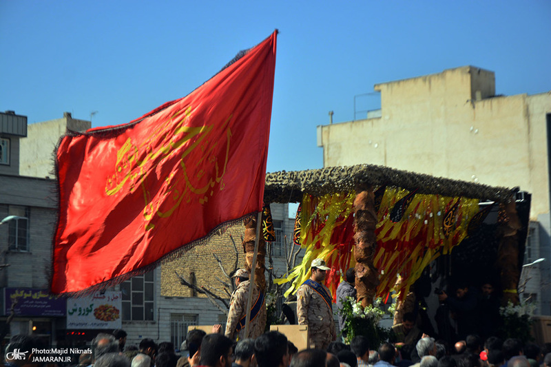 مراسم تشییع و تدفین 2 شهید گمنام در دانشگاه آزاد تهران جنوب