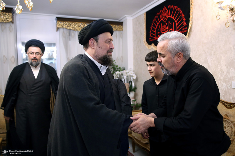 حضور سیدحسن خمینی در منزل شهید باقری