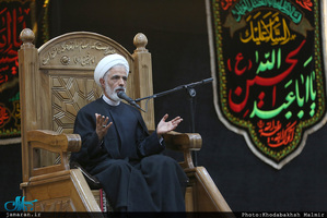 مراسم عزاداری شب تاسوعای حسینی در حرم مطهر امام خمینی (س)