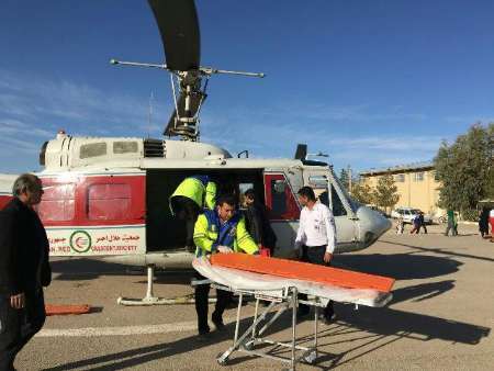 دو بیمارقلبی بوسیله بالگرد از ابرکوه به مرکز استان یزد انتقال یافتند