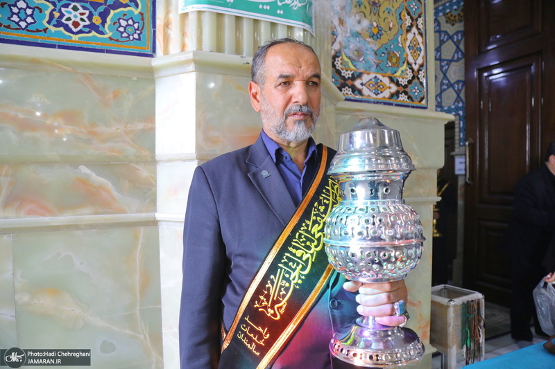 دسته عزاداری خادمین حرم مطهر حضرت معصومه (س) در سالروز شهادت امام رضا (ع)